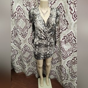 Sexy short snake print dresses